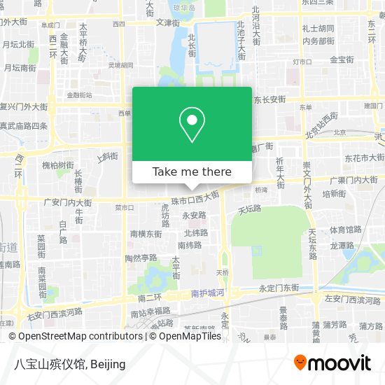 八宝山殡仪馆 map