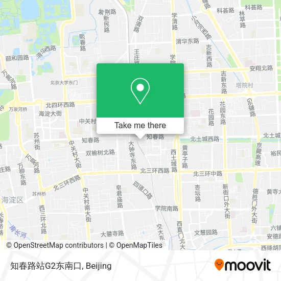知春路站G2东南口 map