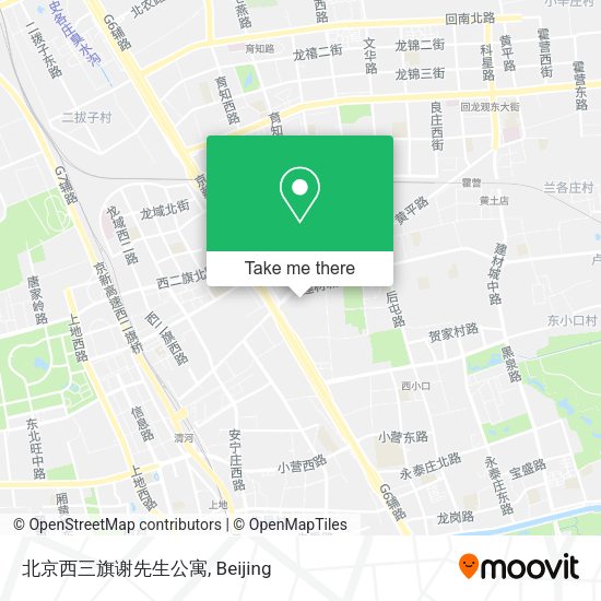 北京西三旗谢先生公寓 map