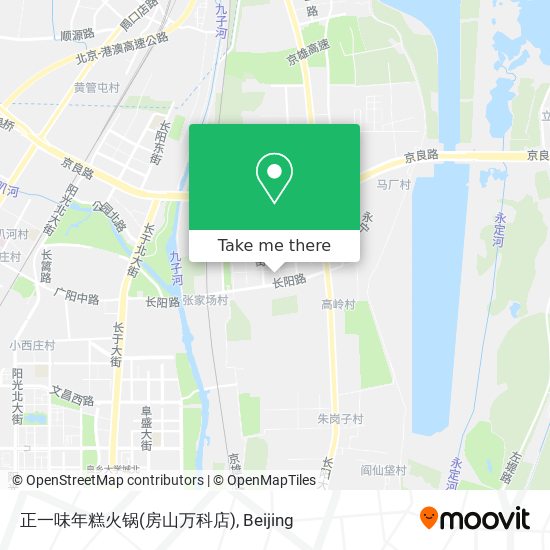 正一味年糕火锅(房山万科店) map