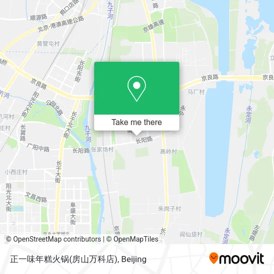 正一味年糕火锅(房山万科店) map