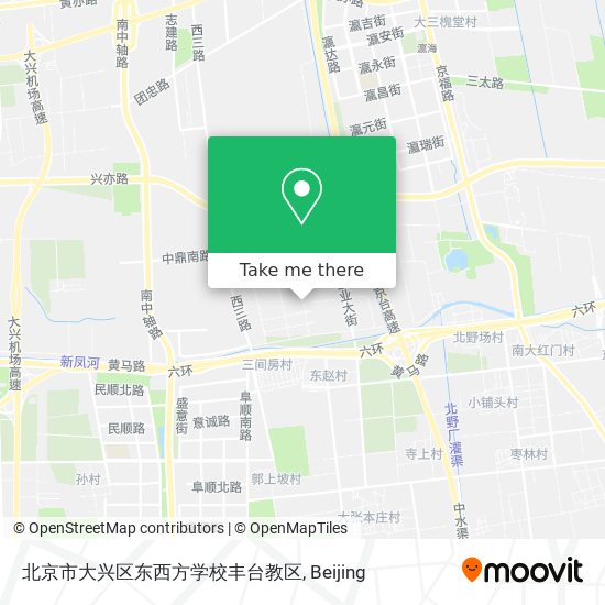 北京市大兴区东西方学校丰台教区 map