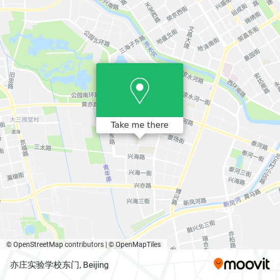 亦庄实验学校东门 map