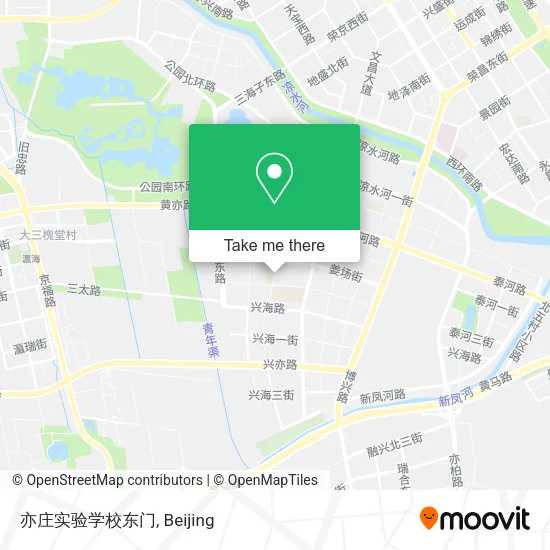 亦庄实验学校东门 map