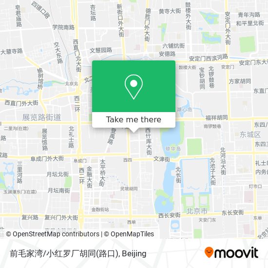 前毛家湾/小红罗厂胡同(路口) map