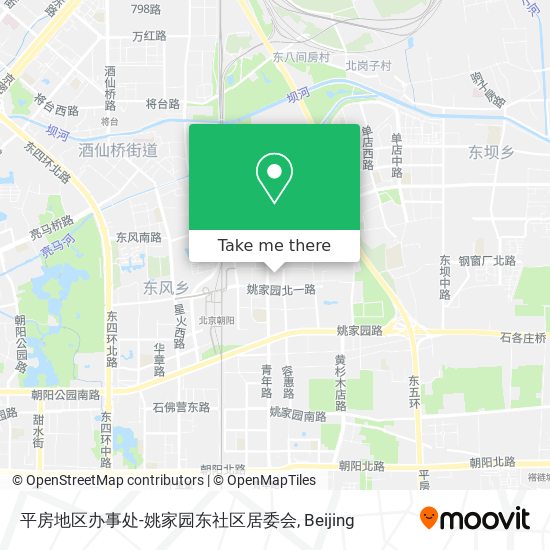 平房地区办事处-姚家园东社区居委会 map