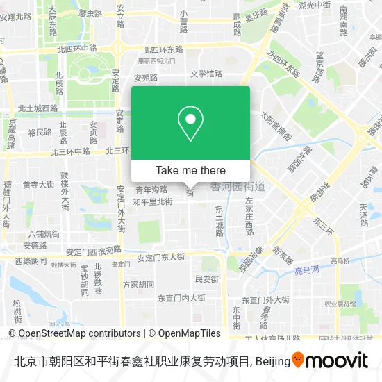 北京市朝阳区和平街春鑫社职业康复劳动项目 map