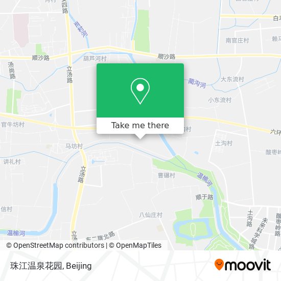 珠江温泉花园 map