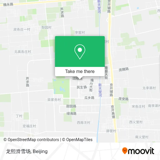 龙熙滑雪场 map