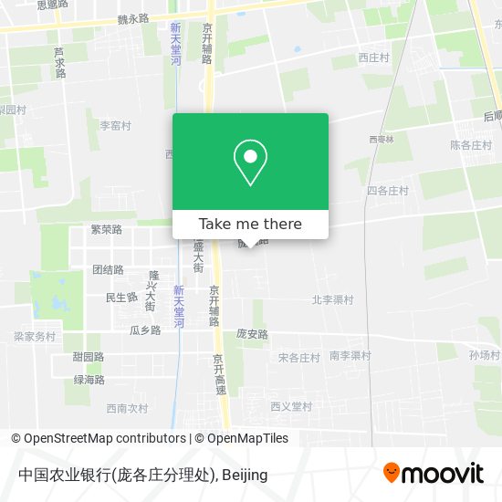 中国农业银行(庞各庄分理处) map