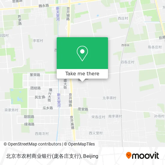 北京市农村商业银行(庞各庄支行) map