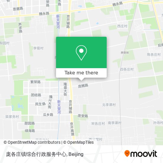 庞各庄镇综合行政服务中心 map