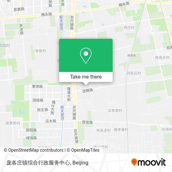 庞各庄镇综合行政服务中心 map