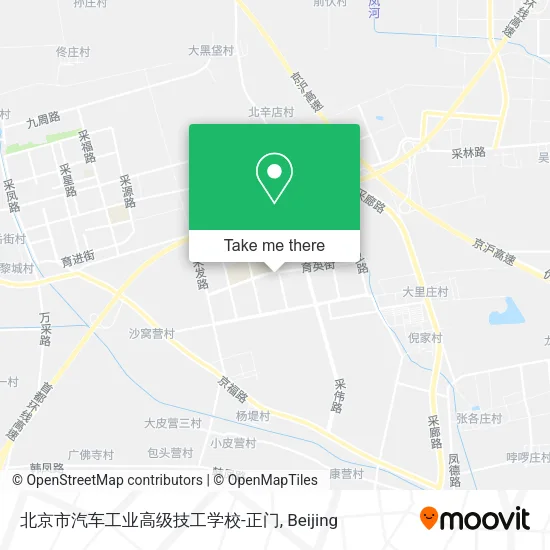 北京市汽车工业高级技工学校-正门 map
