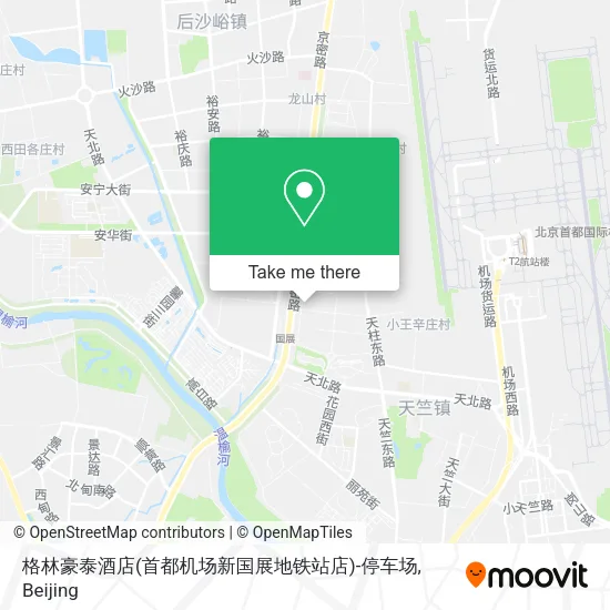 格林豪泰酒店(首都机场新国展地铁站店)-停车场 map