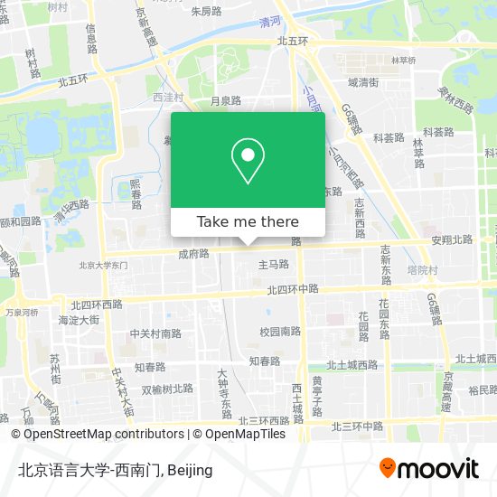 北京语言大学-西南门 map