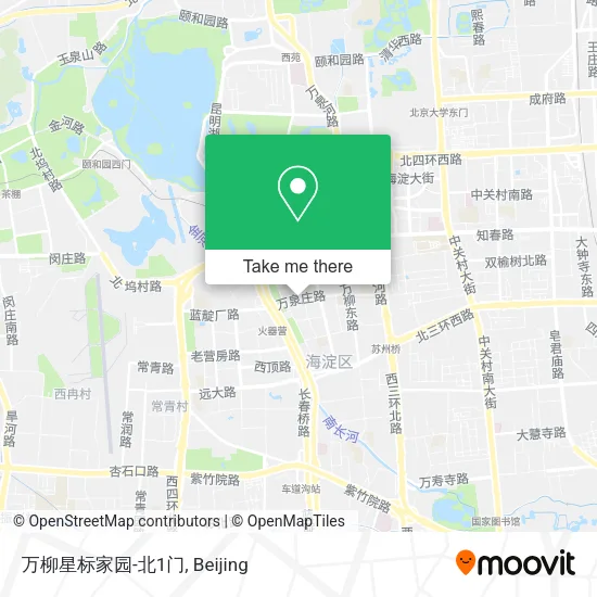 万柳星标家园-北1门 map