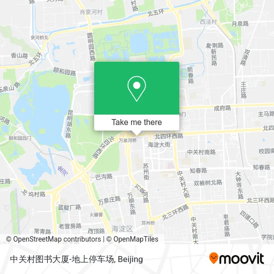 中关村图书大厦-地上停车场 map