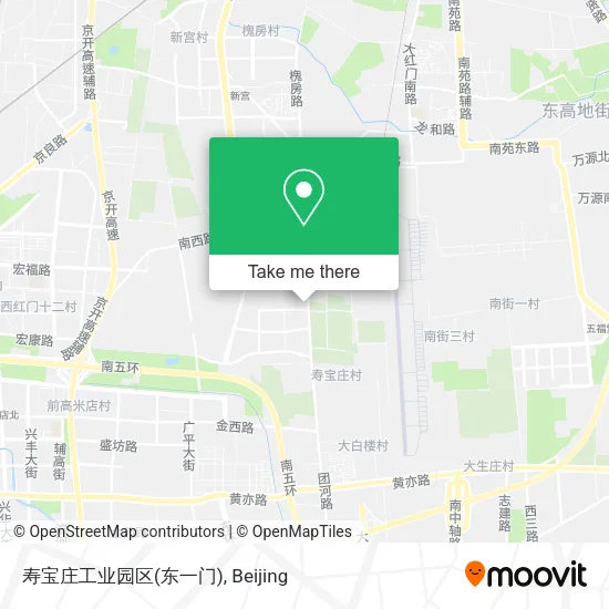 寿宝庄工业园区(东一门) map