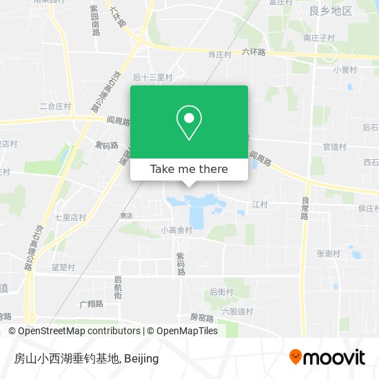 房山小西湖垂钓基地 map