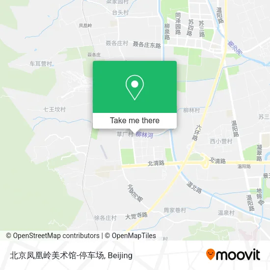 北京凤凰岭美术馆-停车场 map