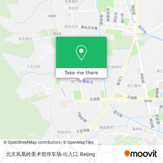 北京凤凰岭美术馆停车场-出入口 map