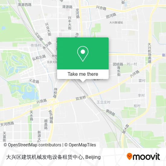 大兴区建筑机械发电设备租赁中心 map