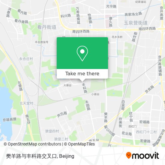 樊羊路与丰科路交叉口 map