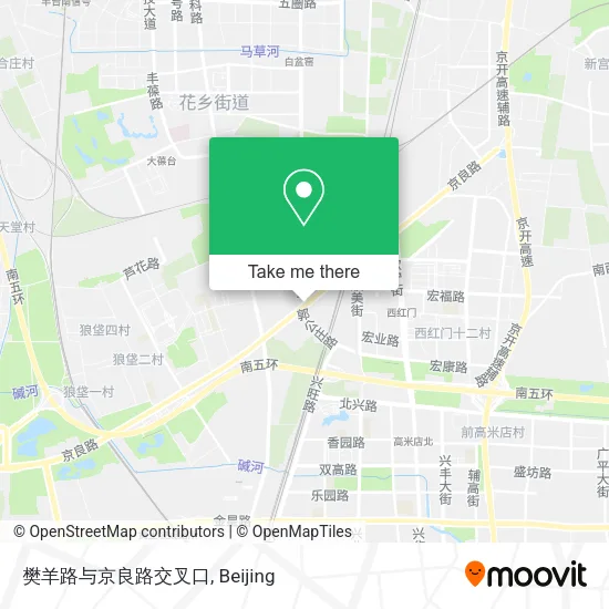 樊羊路与京良路交叉口 map