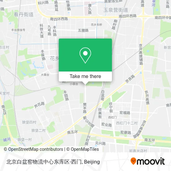 北京白盆窑物流中心东库区-西门 map