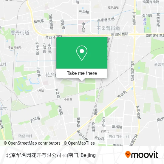 北京华名园花卉有限公司-西南门 map