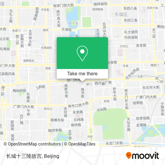长城十三陵故宫 map