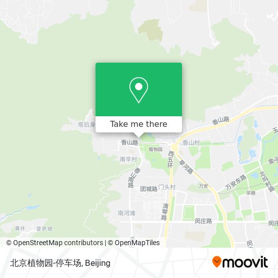 北京植物园-停车场 map