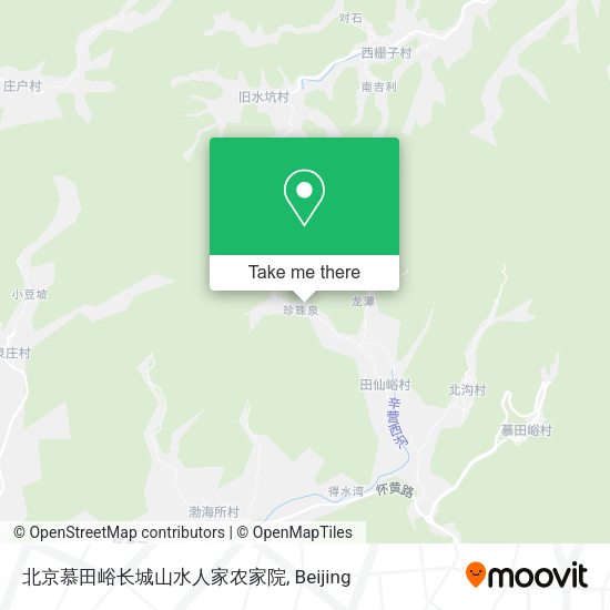 北京慕田峪长城山水人家农家院 map