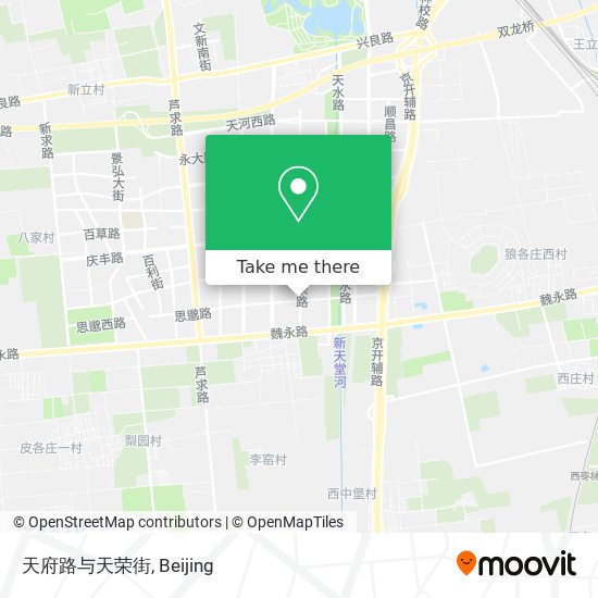 天府路与天荣街 map