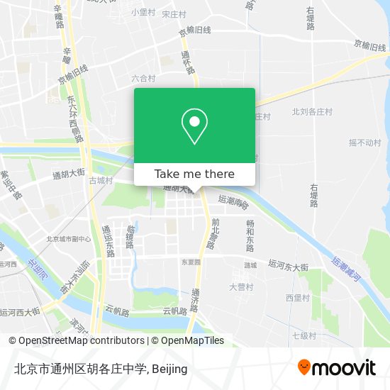 北京市通州区胡各庄中学 map