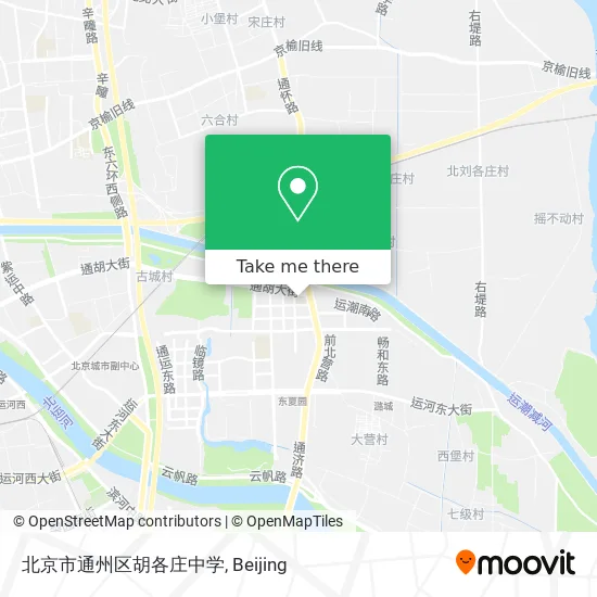 北京市通州区胡各庄中学 map