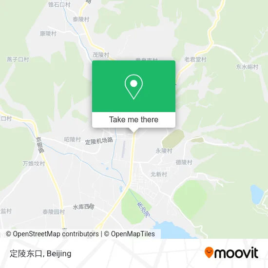 定陵东口 map
