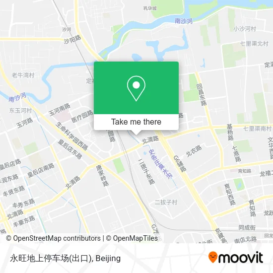 永旺地上停车场(出口) map