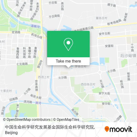 中国生命科学研究发展基金国际生命科学研究院 map