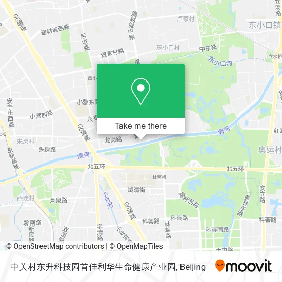 中关村东升科技园首佳利华生命健康产业园 map