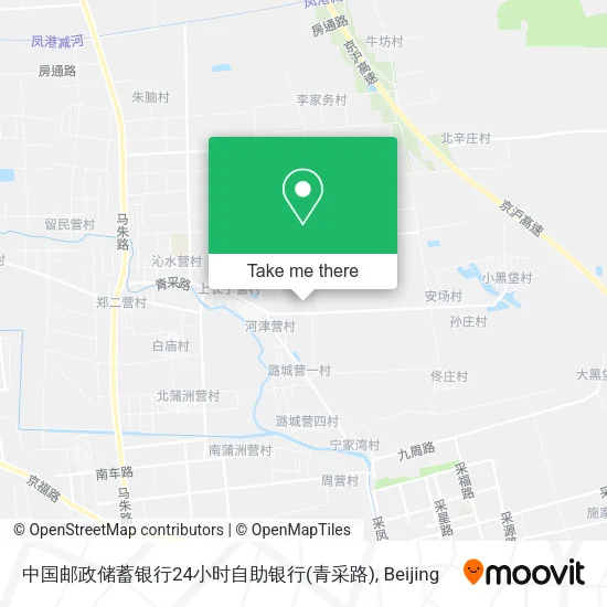 中国邮政储蓄银行24小时自助银行(青采路) map