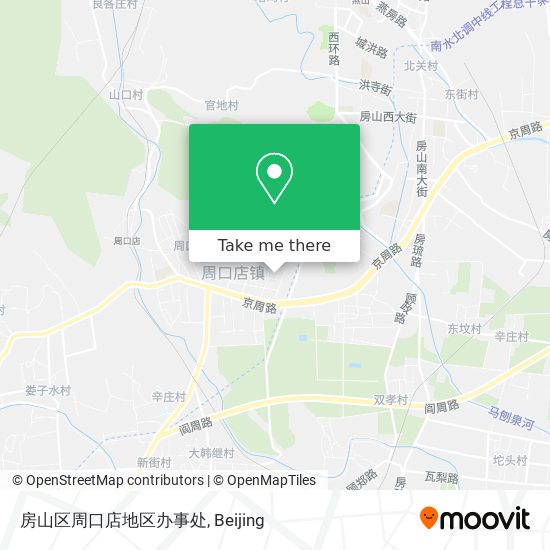 房山区周口店地区办事处 map
