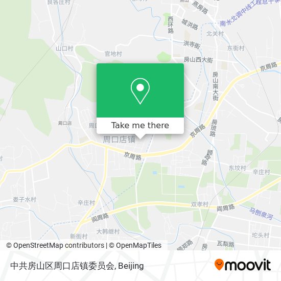 中共房山区周口店镇委员会 map