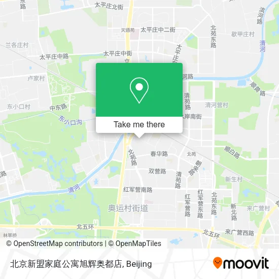 北京新盟家庭公寓旭辉奥都店 map