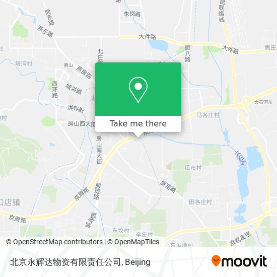 北京永辉达物资有限责任公司 map
