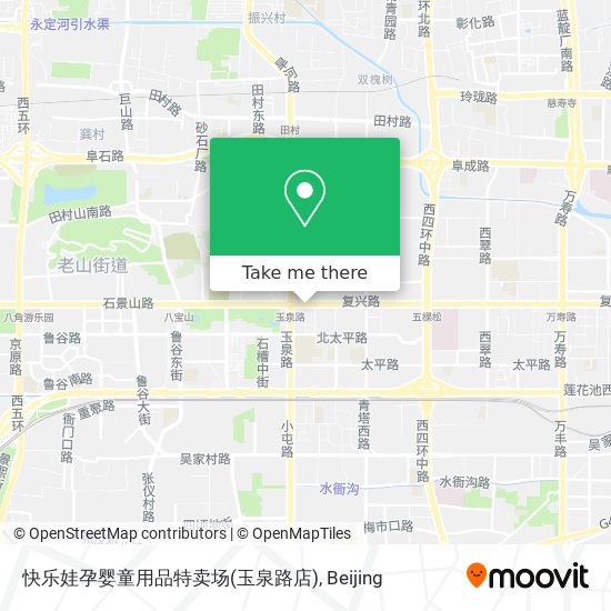 快乐娃孕婴童用品特卖场(玉泉路店) map