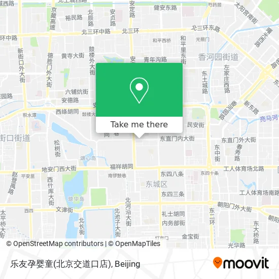乐友孕婴童(北京交道口店) map