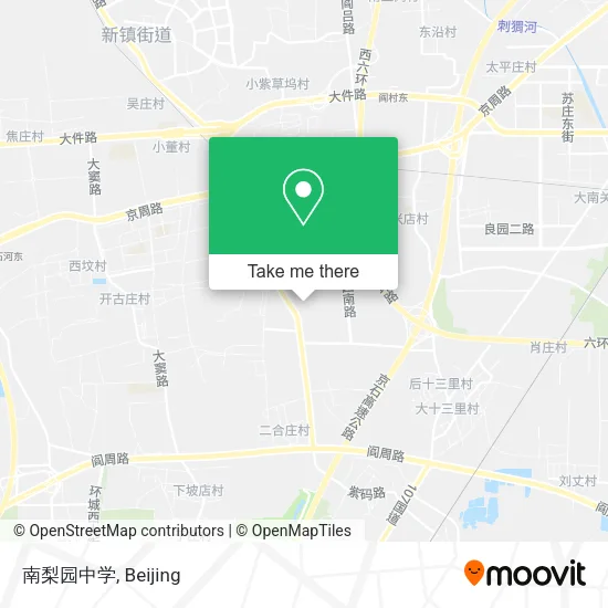 南梨园中学 map