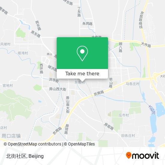 北街社区 map